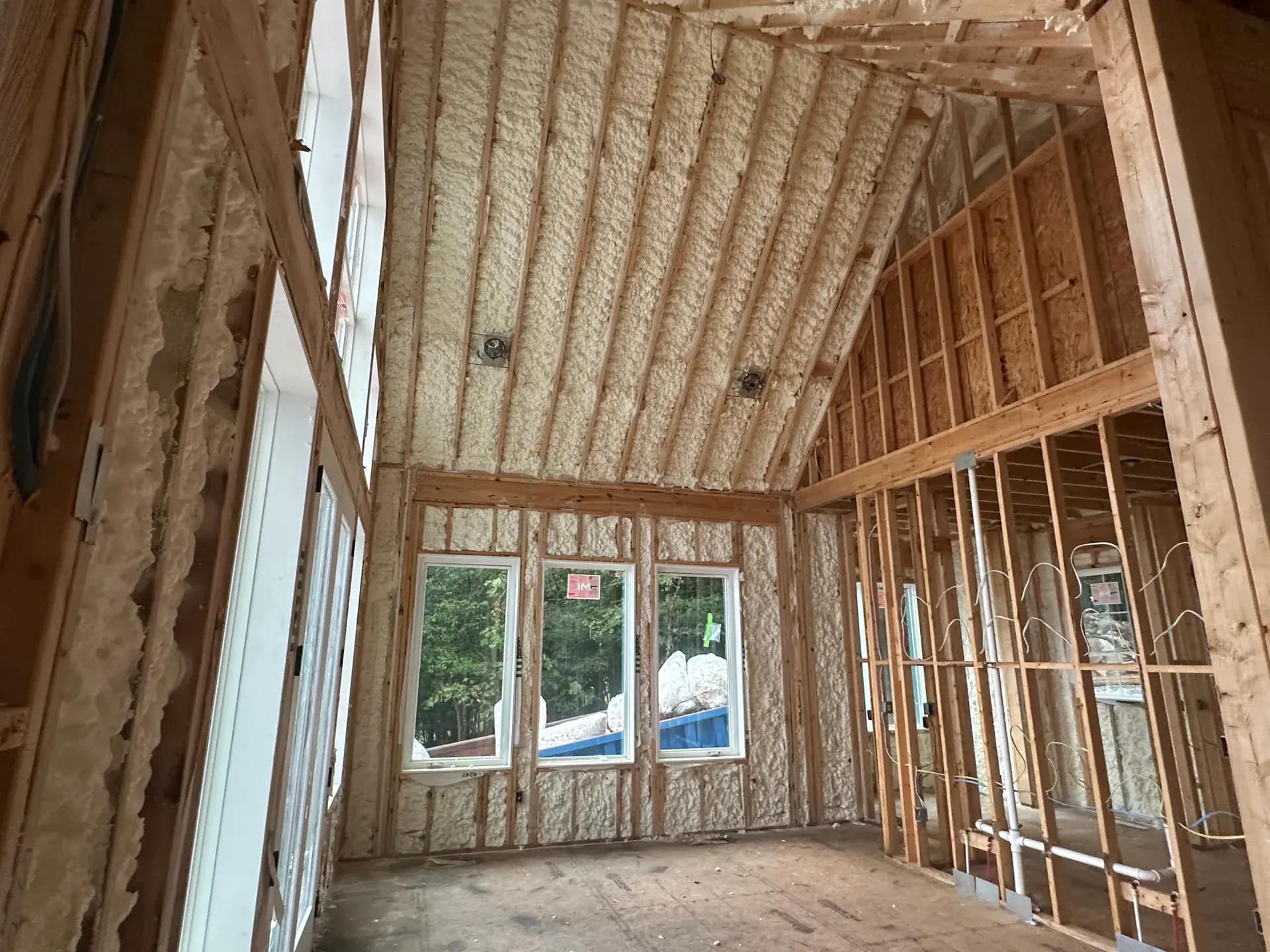 Wall-Strengthening Spray Foam in Michigan install on a luxury Metro Detroit home